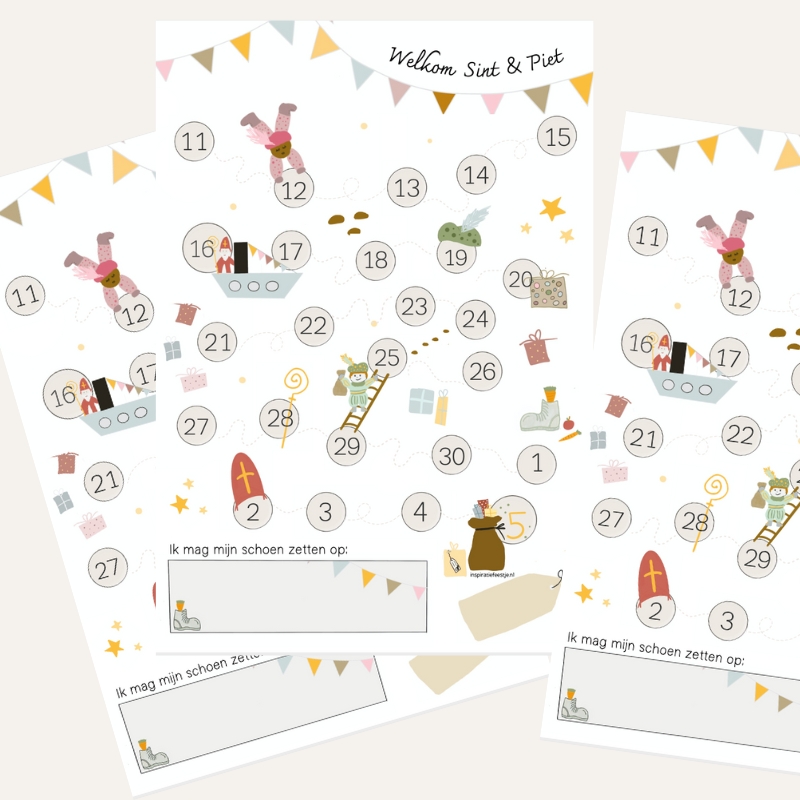 Gratis aftelposter Sint 2024
